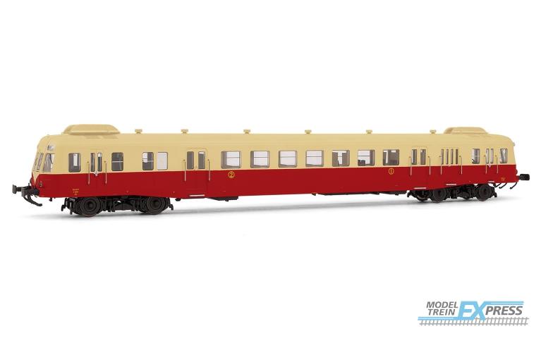 Jouef 2360S SNCF, diesel railcar class X 2400 with smoke deflectors in beige/red livery, X 2439, Depot Rouen-Orléans, period III, with DCC-sounddecoder