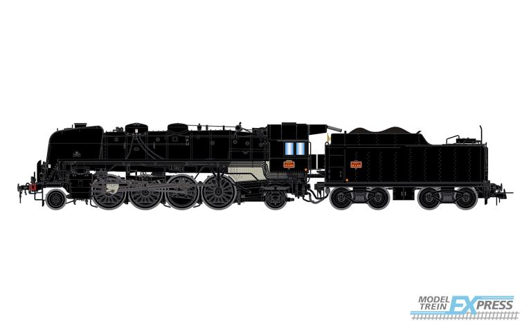Jouef 2431S SNCF, 141 R 484 dépôt Hausbergen, with 3rd headlamp and coal tender, black livery, ep. III, with DCC sound decoder