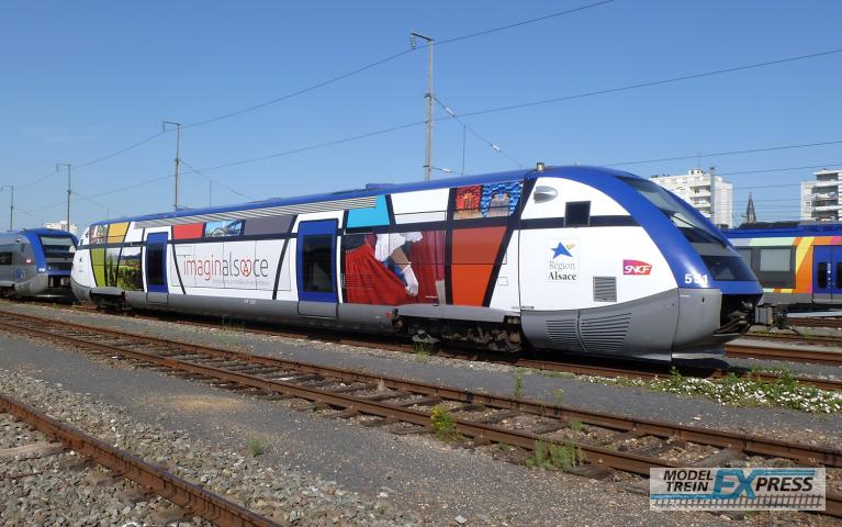 Jouef 2436S SNCF, X 73500 diesel railcar "Alsace", ep. VI, with DCC sound decoder
