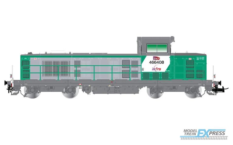 Jouef 2442 INFRA 4-axle diesel locomotive BB 66400 green livery ep VI