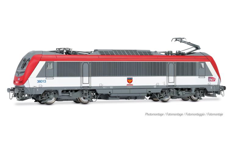 Jouef 2479S F-SNCF, electric locomotive BB 36029 "Longwy", red-silver livery, ep. VI, With DCC Sound decoder