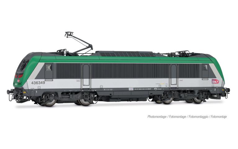 Jouef 2480S SNCF, electric locomotive 436300 FRET green/grey, with SCMT for Italy, ep. VI, DCC Sound decoder