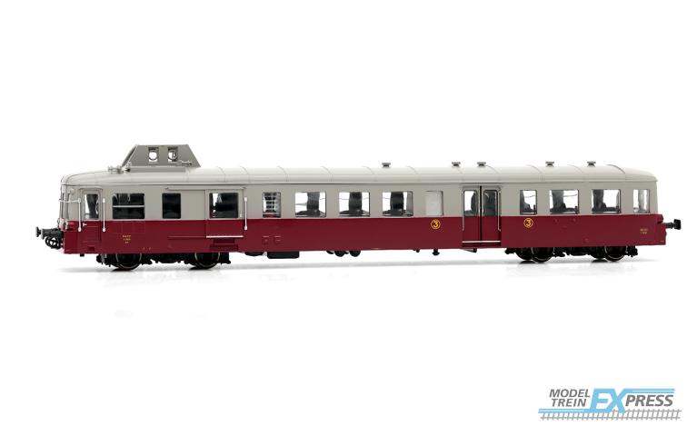 Jouef 2616 SNCF, X 3800 "Picasso" diesel railcar, dark red and grey livery, ep. IIIb