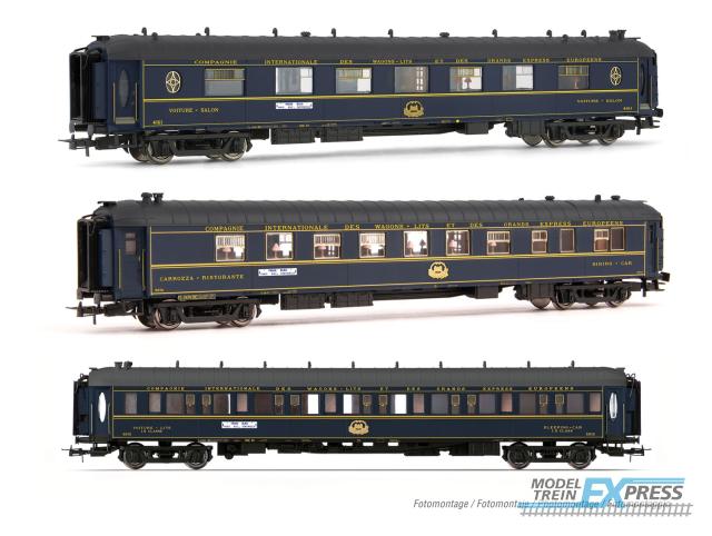 Jouef 4163 CIWL, 3-unit pack "Train Bleu", set 2/2 (restaurant + Ws + Lx), ep. III