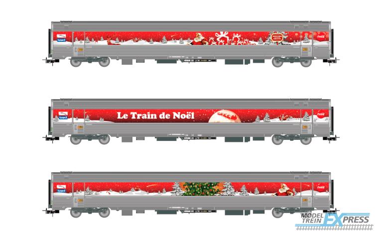 Jouef 4200 SNCF, 3-unit pack "Train de Noel - Coca-Cola 2010", ep. VI