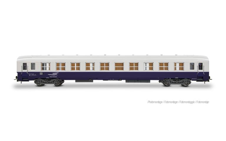 Jouef 4216 SNCF, DEV AO voiture de cantonnement, blue and white version, ep. IV-V