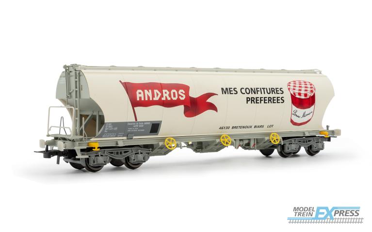 Jouef 6271 SNCF, 4-axle cereal hopper wagon with rounded lateral sides "ANDROS", ep. IV