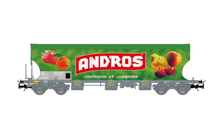 Jouef 6318 SNCF, 4-axle hopper wagon "ANDROS" for transport of sugar, green, ep. IV