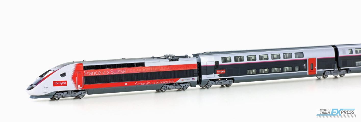 Kato 101762 1/160 10-TLG. TRIEBZUG TGV DUPLEX SNCF/LYRIA VI (?/24) *