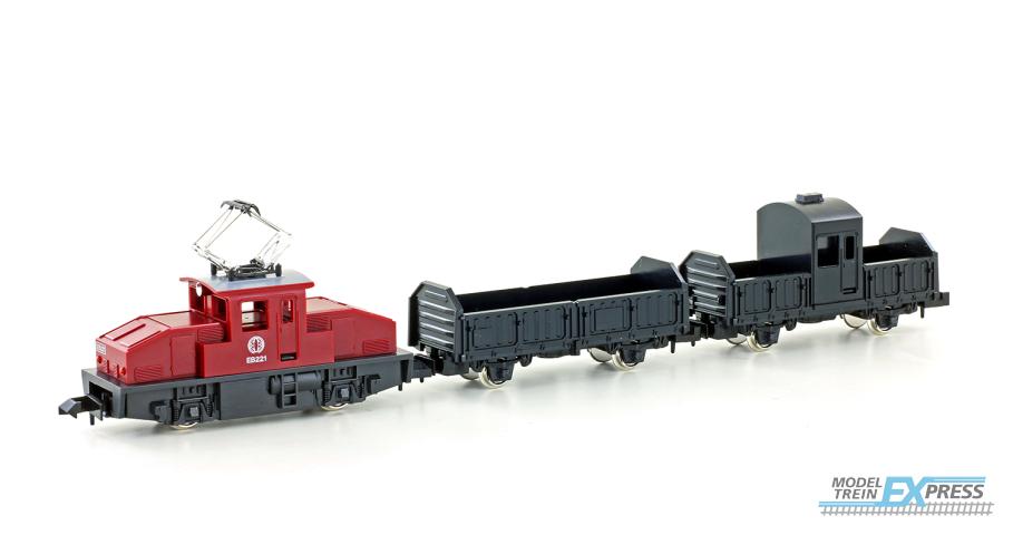 Kato 10504-1 E-Lok Set 3tlg. Güterzug mit 2 offenen Wagen