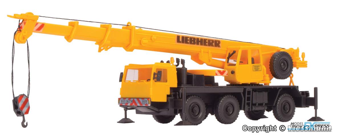 Kibri 12503 H0 LIEBHERR Mobilkran LTM 1050/3, gelb
