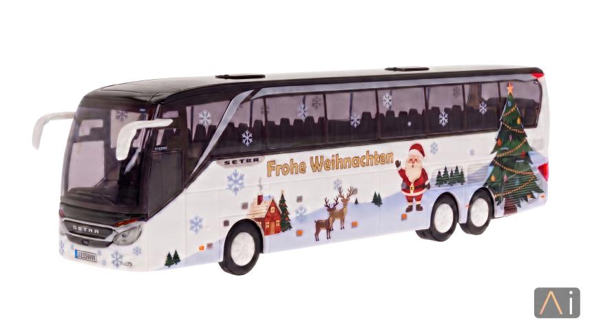 Kibri 21236 H0 Bus Setra S 516 HDH Facelift mit Weihnachtsbedruckung, Fertigmodell