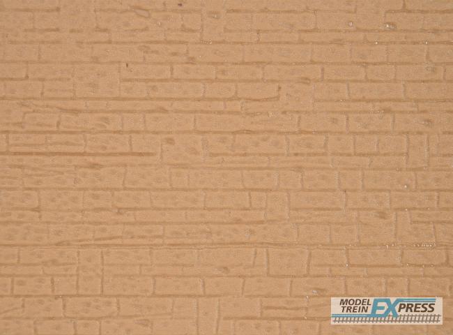 Kibri 34119 H0 Mauerplatte mit Abdecksteinen groß,L ca. 20 x B 12 cm