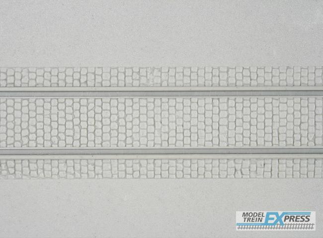 Kibri 34125 H0 Straßenplatte mit Gleiskörper,L ca. 20 x B 12 cm