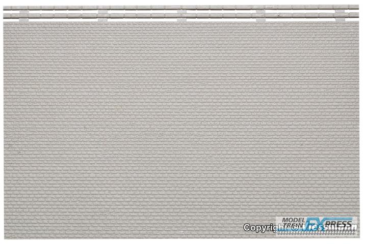 Kibri 36910 N/Z Mauerplatte regelmäßig, mit Abdecksteinen,L 10 x B 15 cm