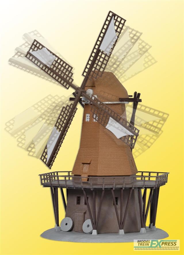 Kibri 37302 N Windmühle mit Antrieb, Funktionsbausatz