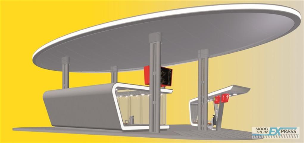 Kibri 39006 H0 Moderner Busbahnhof Hauptgebäude miteiner Haltestation inkl. LED-Beleuchtung
