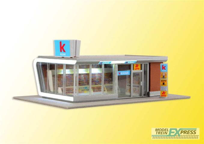 Kibri 39008 H0 Moderner Kiosk inkl. LED-Beleuchtung
