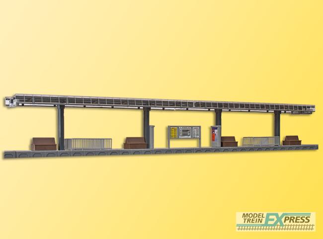 Kibri 39557 H0 Moderner Bahnsteig mit LED-Beleuchtung