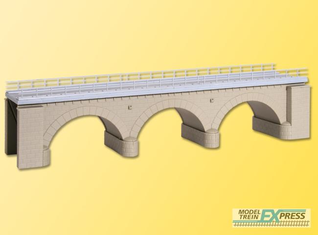 Kibri 39721 H0 Steinbogenbrücke mit Eisbrecherpfeilern gerade,eingleisig