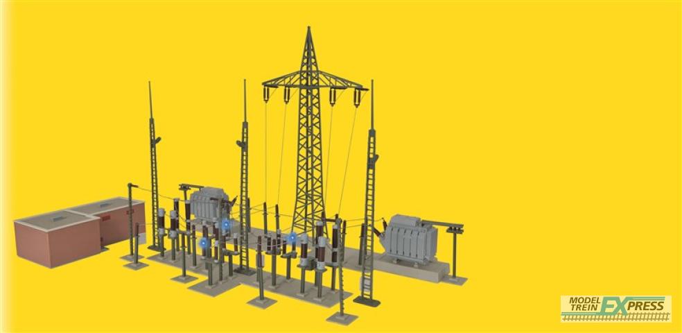 Kibri 39840 H0 Umspannwerk Unterwerk Baden-Baden mitElektroblitzen