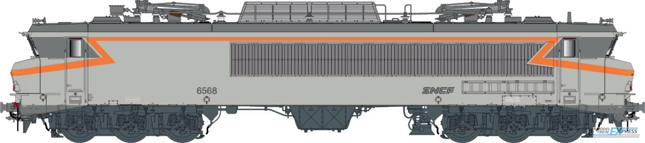 LS Models 10333.1 CC 6568 betongrijs/oranje, noedel logo, depot Vénissieux, 160 km/h. / Ep. IV-V / SNCF / HO / DC / 1 P.
