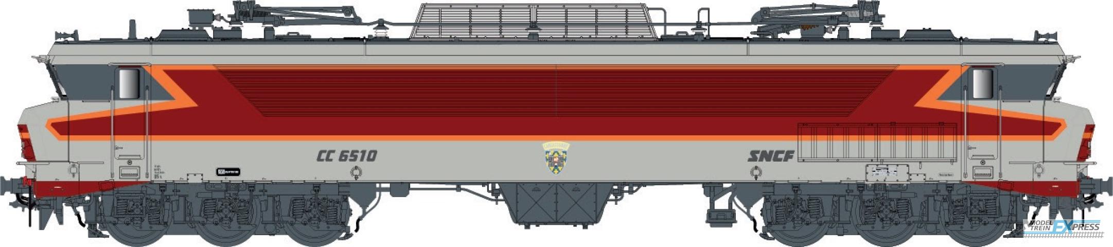 LS Models 10334S CC 6510, grey/red/orange, livery ARZENS, logo RMT  /  Ep. IV-V  /  SNCF  /  HO  /  DC SOUND  /  1 P.