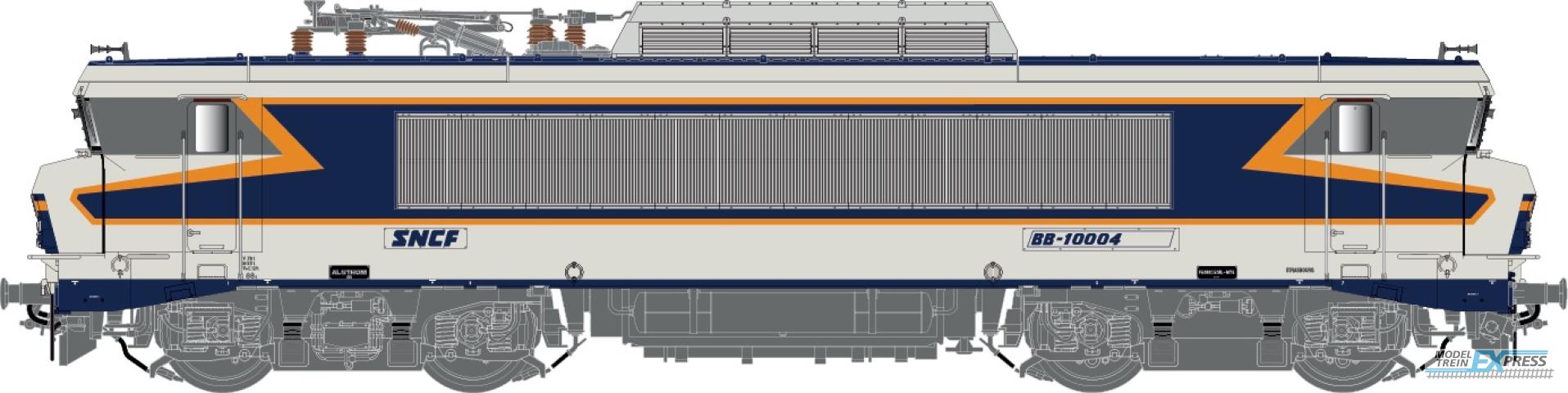 LS Models 10488S BB15004, gris argent,/bleu TEN/chamois 432, grande cabine, 160 km/h, dépôt Strasbourg  /  Ep. IV  /  SNCF  /  HO  /  DC SOUND  /  1 P.