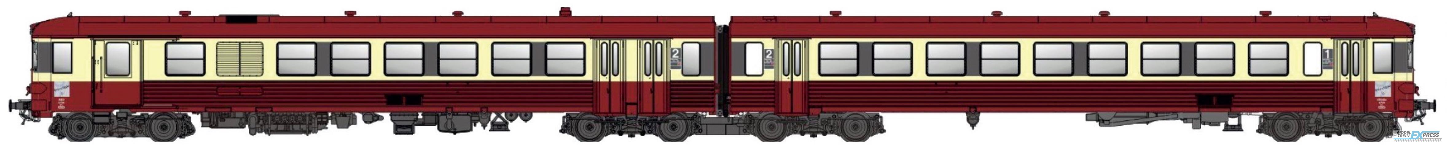 LS Models 10564S X4630, rouge crème, TER Rhône-Alpes, Lyon-Vaise  /  Ep. V-VI  /  SNCF  /  HO  /  AC SOUND  /  ---