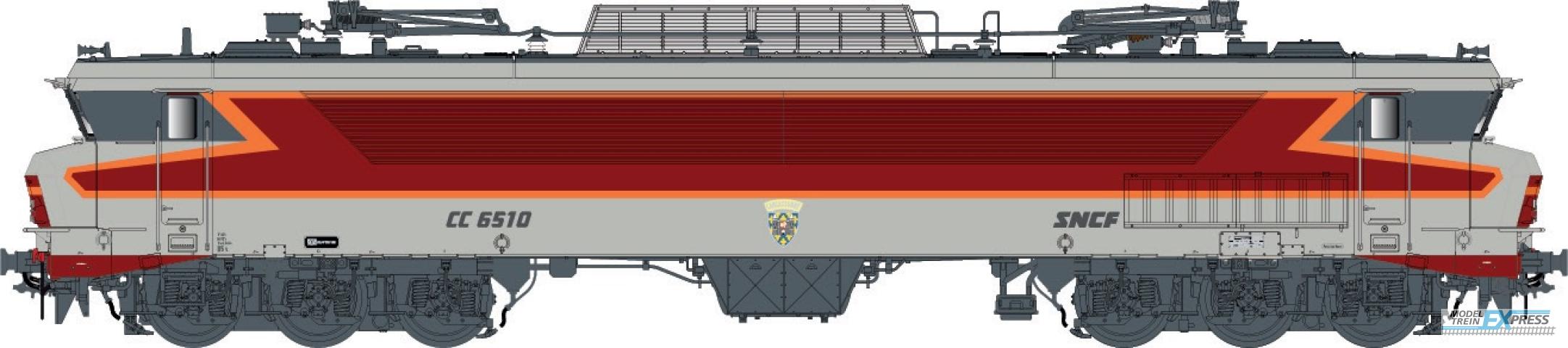 LS Models 10834 CC 6510, grey/red/orange, livery ARZENS, logo RMT  /  Ep. IV-V  /  SNCF  /  HO  /  AC  /  1 P.