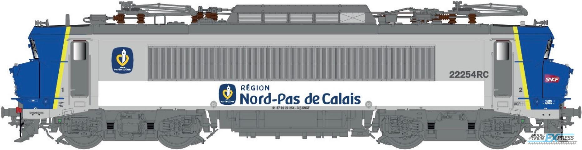 LS Models 10941S BB 22254RC, Livrei "Région Nord-Pas de Calais" / Ep. VI / SNCF / HO / AC SOUND / 1 P.