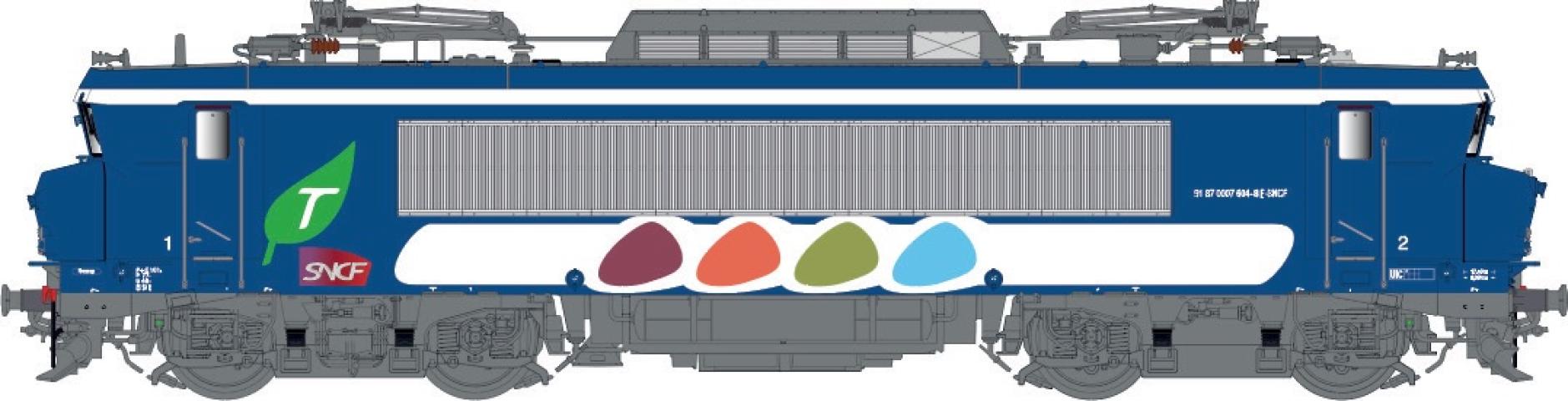 LS Models 10955 BB 7613, Transilien-livrei, grote cabine / Ep. VI / SNCF / HO / AC / 1 P.