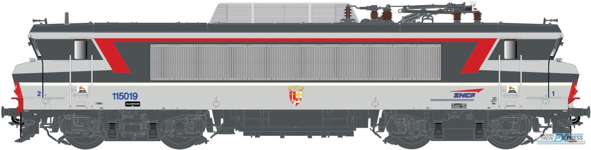 LS Models 10979S BB 15019 livrée Corail+, petite cabine, logo casquette, 160 Km/h, dépôt Strasbourg  /  Ep. IV  /  SNCF  /  HO  /  AC  /  1 P.