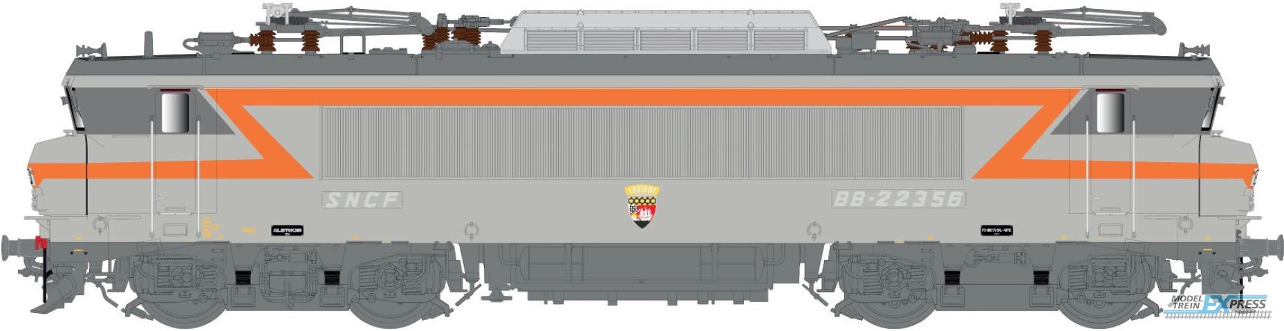 LS Models 11105S BB22312, livrée gris béton/orange, plaques, 200 km/h  /  Ep. IV  /  SNCF  /  HO  /  DC SOUND  /  1 P.