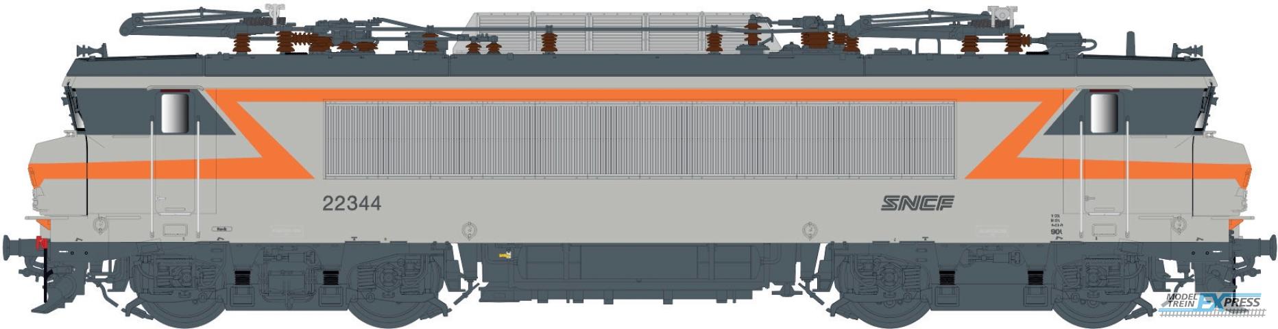 LS Models 11107S BB 22200, grijs/oranje, noedels logo, front nummer, kleine cabine  /  Ep. IV-V  /  SNCF  /  HO  /  DC SOUND  /  1 P.