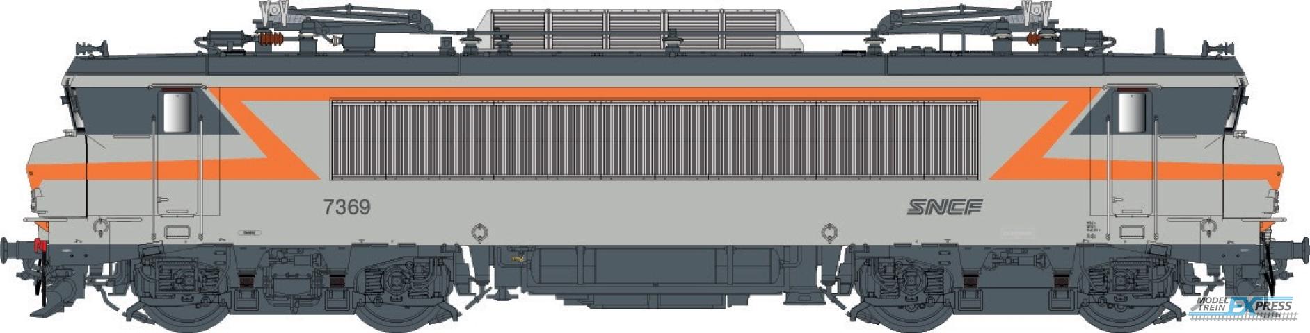 LS Models 11204 BB 7200, grijs/oranje, noedles logo, front nummer, grote cabine  /  Ep. V  /  SNCF  /  HO  /  DC  /  1 P.