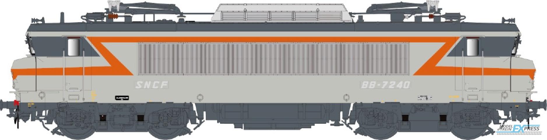 LS Models 11207S BB7240, betongrijs/oranje, nummerplaten / Ep. IV / SNCF / HO / DC SOUND / 1 P.