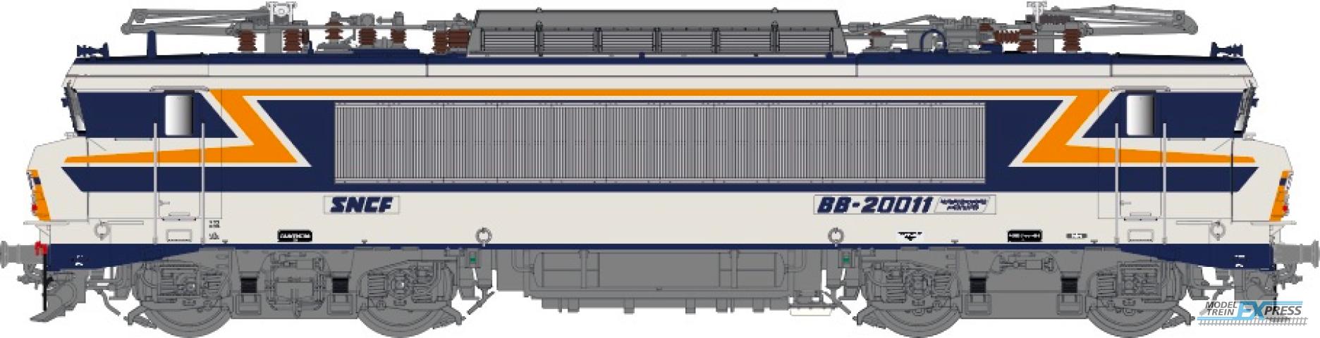 LS Models 11699 BB20011, zilvergrijs/TEN-blauw/creme, depot Strasbourg / EP. IV / SNCF / HO / AC / 1 P.