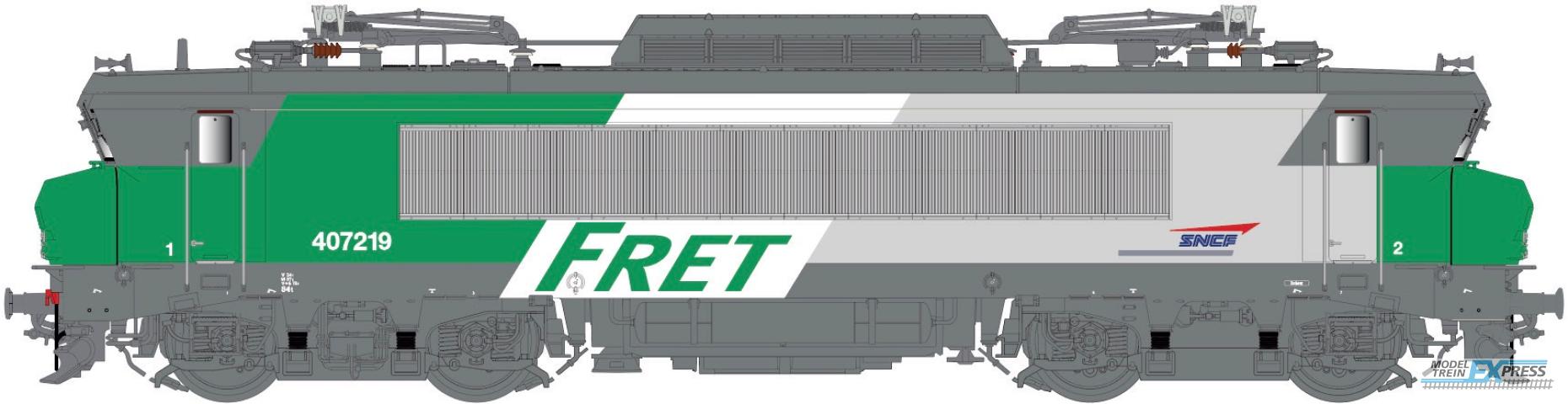LS Models 11702S BB 7200, grijs/groen, Fret, pet logo, grote cabine, dépot Bordeaux  /  Ep. V-VI  /  SNCF  /  HO  /  AC SOUND  /  1 P.