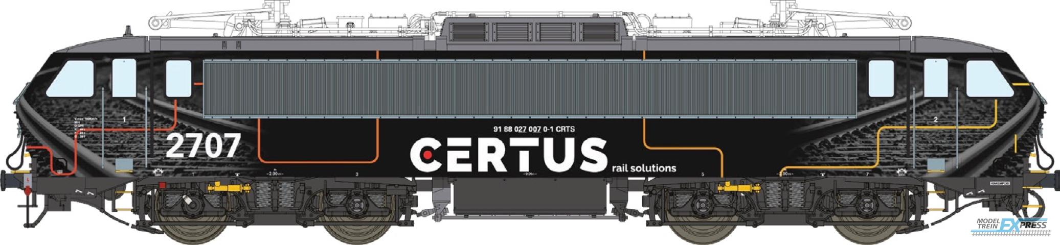 LS Models 12057S E-loc 2707, CERTUS, een kant rood en een kant geel / Ep. VI / CERTUS / HO / DC SOUND / 1 P.