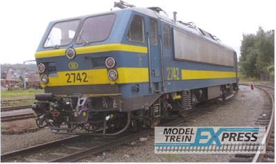 LS Models 12070 2742, blauw, gele lijn, MUX, automatische koppeling  /  Ep. VB  /  SNCB  /  HO  /  DC  /  1 P.