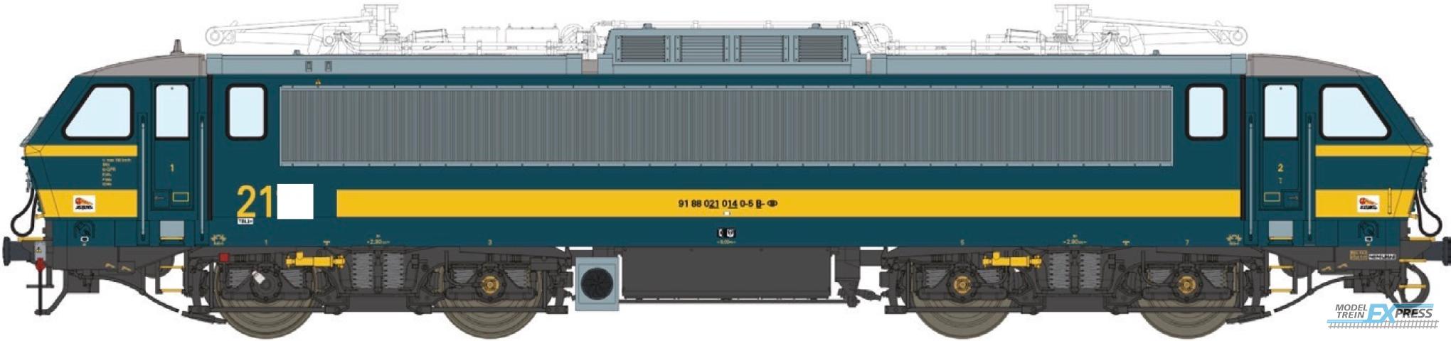 LS Models 12074S E-loc 21XX, blauw/geel / Ep. VI / SNCB / HO / DC SOUND / 1 P.