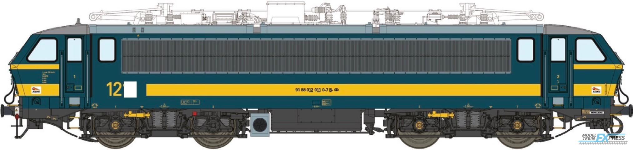 LS Models 12097S E-loc 12XX, blauw/geel / Ep. VI / SNCB / HO / DC SOUND / 1 P.