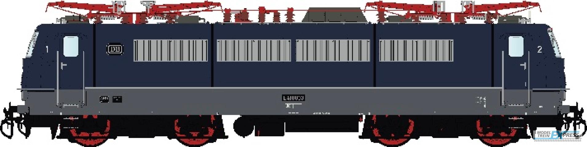 LS Models 16023S DB E 410 003, viersysteem-eloc, staalblauw/leisteengrijs, 4 stroomafnemers  / Ep. IIIb (1966) / DB / HO / DC SOUND / 1 P.