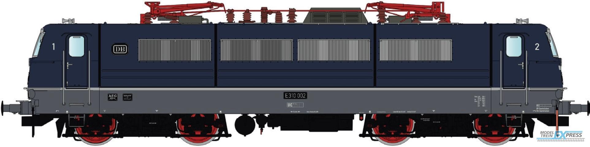 LS Models 16530S DB E 310 002, tweefrequentie-eloc, staalblauw/leisteengrijs, 2 stroomafnemers  / Ep. IIIb (1967) / DB / HO / AC SOUND / 1 P.