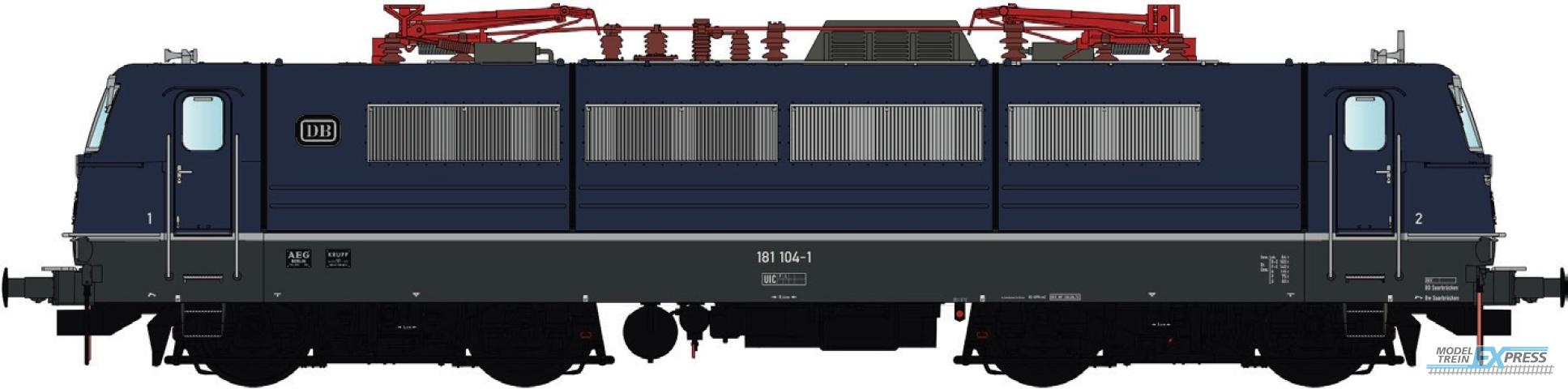 LS Models 16531S DB 181 104-1, tweefrequentie-eloc, staalblauw/leisteengrijs, 2 stroomafnemers  / Ep. IVb (1972) / DB / HO / AC SOUND / 1 P.