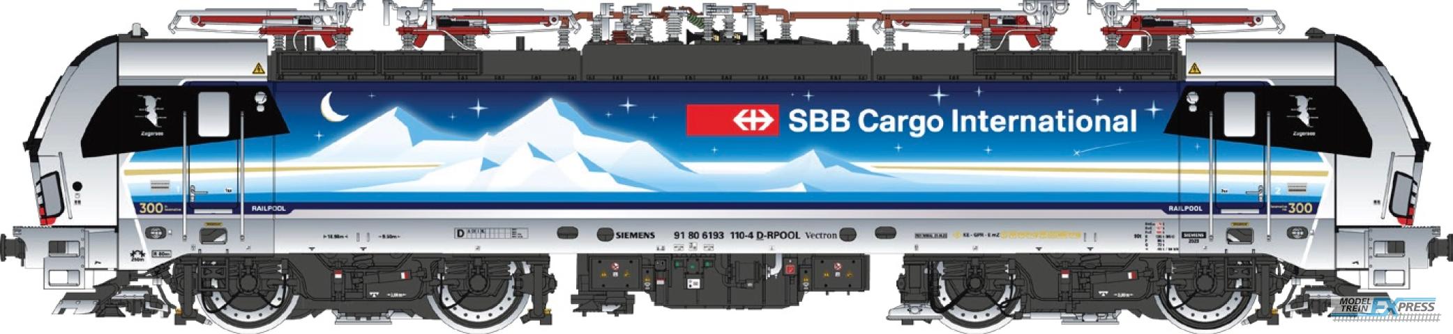 LS Models 16562 SBB Cargo International / Railpool 91 80 6193 110-4 D-RPOOL  /  Ep. VI  /  DB  /  HO  /  AC  /  1 P.