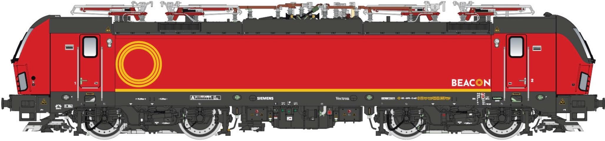 LS Models 16565S Siemens Vectron, rood / Ep. VI / Beacon / HO / AC SOUND / 1 P.