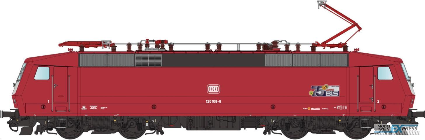 LS Models 16589S DB 120 108-6 e-loc, orientrot, met logo "75 jaar BLS" / Ep. Vb / DB / HO / AC SOUND / 1 P.