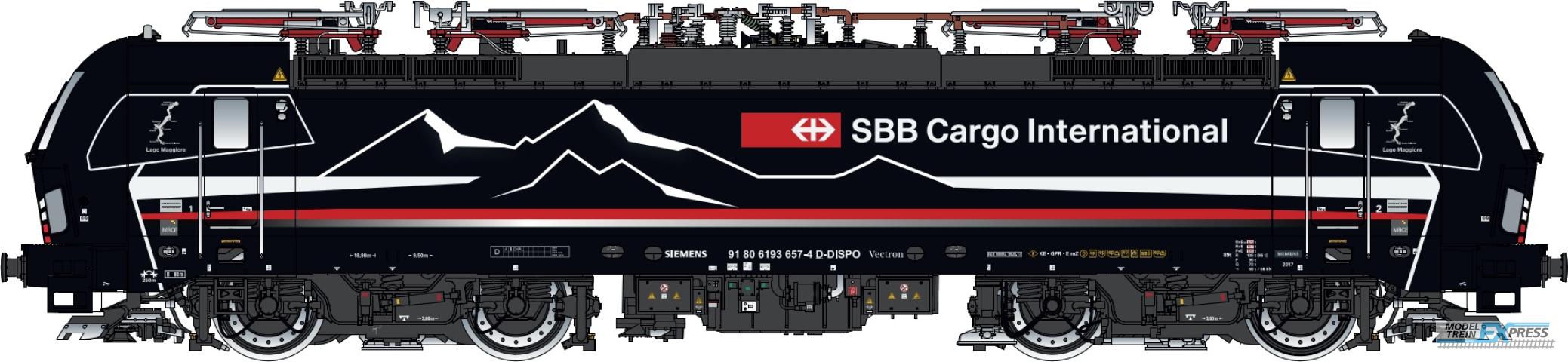 LS Models 17118 SBB Cargo/Shadowpiercer, 4 pantographs, Ep. VI (2019) 91 80 6193 657-4 D-DISPO / Ep. VI / --- / HO / DC / 1 P.
